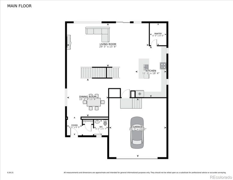 2D floor plan layout of this home in Sweetgrass, Dacono, CO (Image 4).