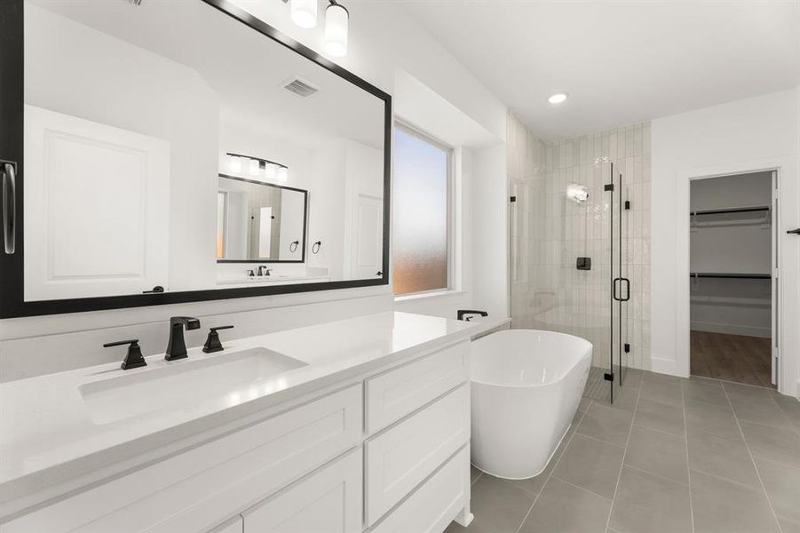 Furnished interior view inside a new home in Valencia on The Lake, Little Elm (Image 14).