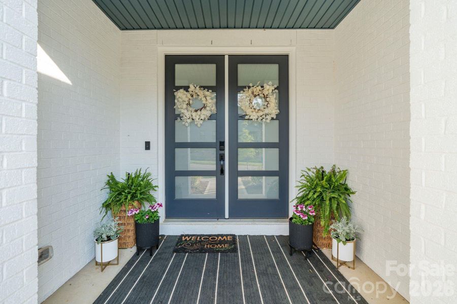 Exterior details and patio area of a home in Amara Chase, Huntersville (Image 27).