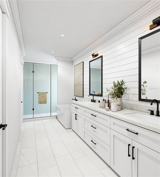 Furnished interior view inside a new home in , Tampa (Image 5).