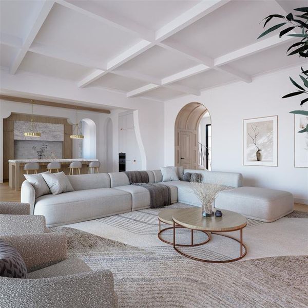 Furnished interior view inside a new home in , Dallas (Image 10).