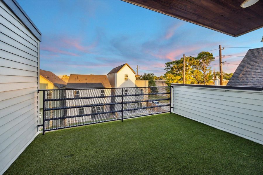 Exterior details and patio area of a home in , Houston (Image 2). Exterior details and patio area of a home in , Houston (Image 2).