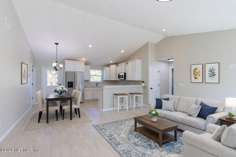 Furnished interior view inside a new home in , Keystone Heights (Image 10).