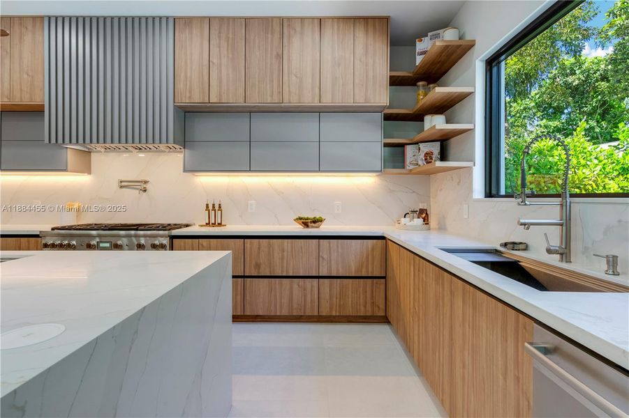 Furnished interior view inside a new home in , Miami (Image 6).