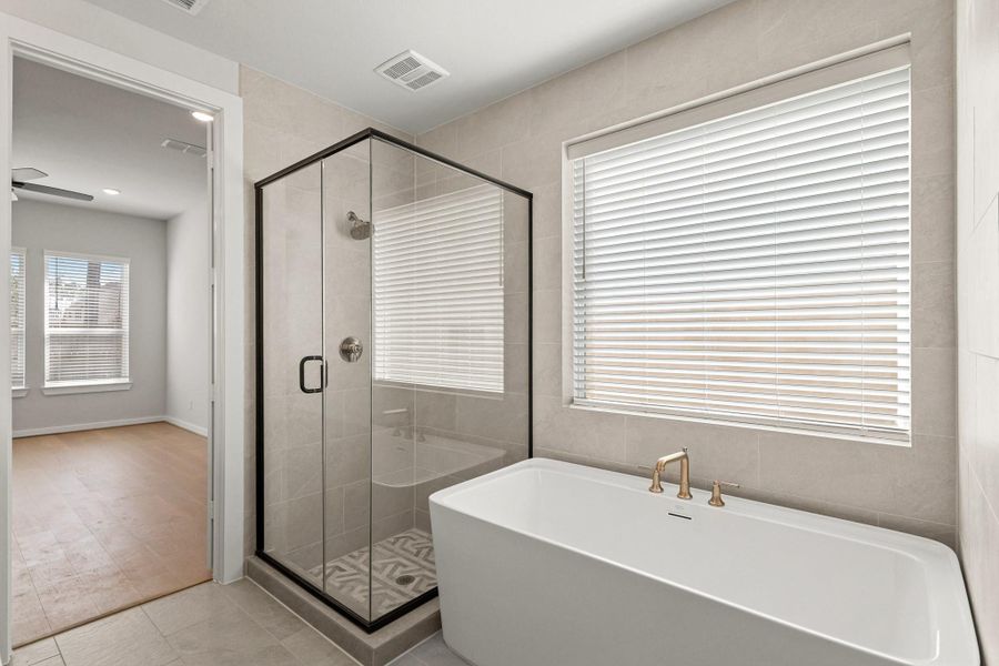 Furnished interior view inside a new home in The Highlands 50', Porter (Image 7). Furnished interior view inside a new home in The Highlands 50', Porter (Image 7).