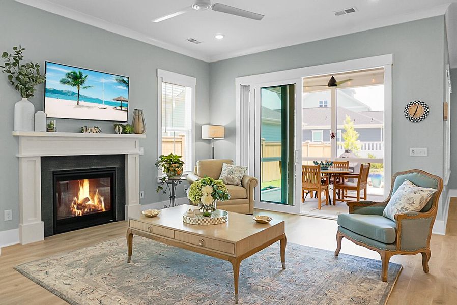 Furnished interior view inside a new home in , Summerville (Image 24).