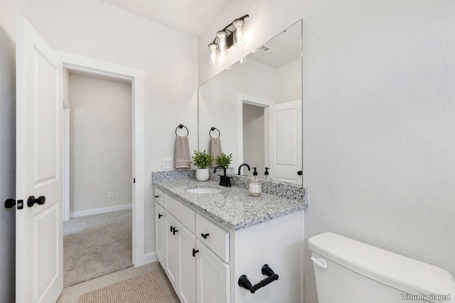 Furnished interior view inside a new home in Willow Grove Single-Family Homes, Melissa (Image 30).