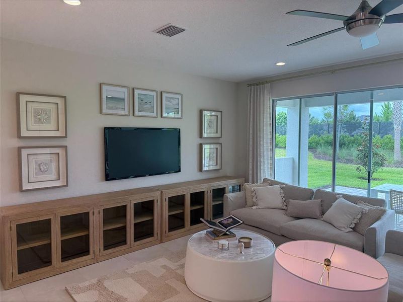Furnished interior view inside a new home in Valencia Ridge (55+), Wesley Chapel (Image 18).