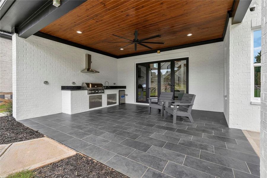 Exterior details and patio area of a home in , Braselton (Image 29). Exterior details and patio area of a home in , Braselton (Image 29).
