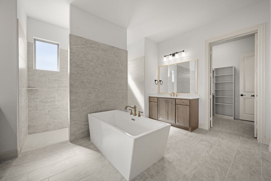 Furnished interior view inside a new home in Levante - 1 Acre Lots, Waxahachie (Image 13).