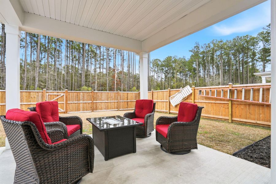 Exterior details and patio area of a home in Watson Hill, Summerville (Image 25).