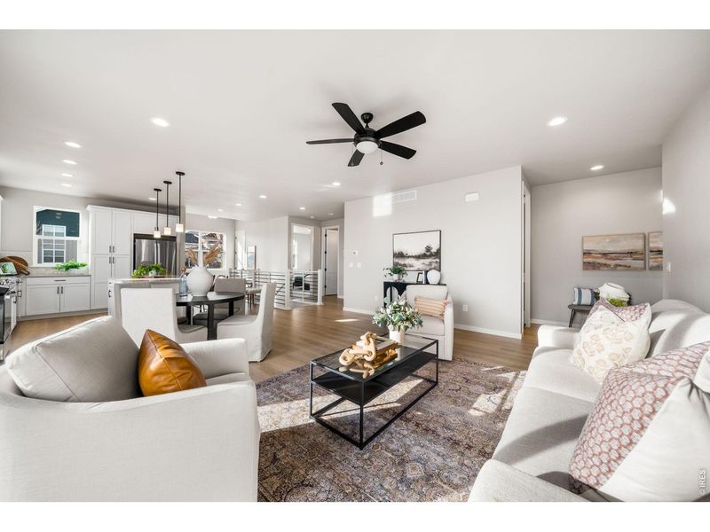 Furnished interior view inside a new home in , Fort Collins (Image 29).