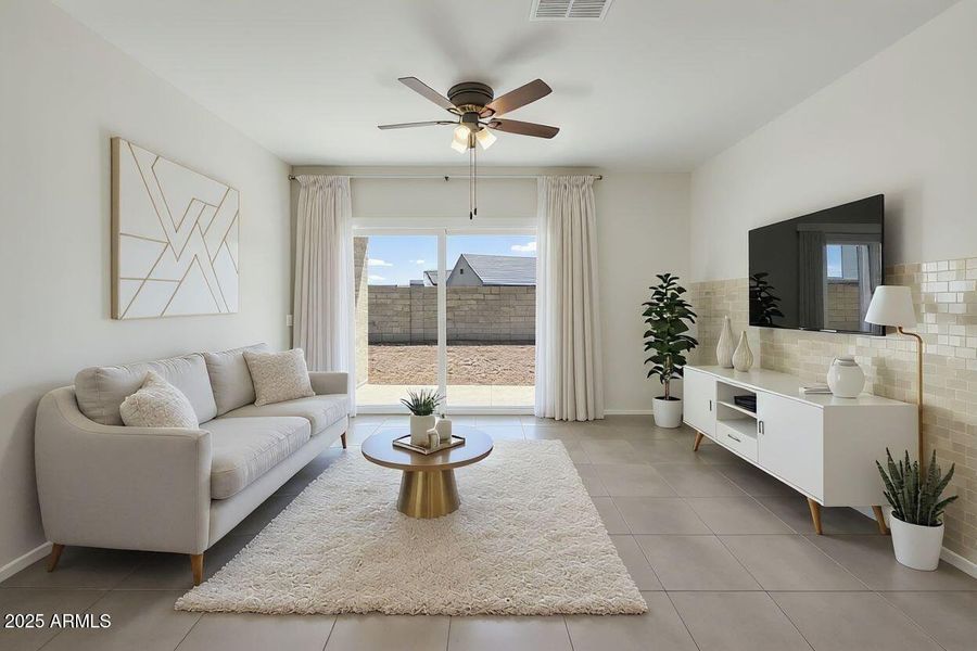 Living Room - Virtually Staged