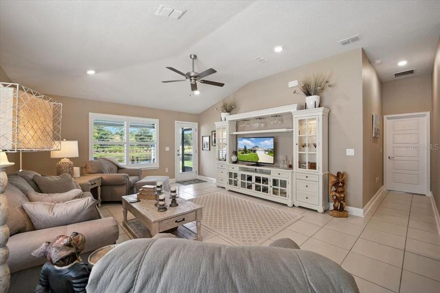 Spacious family room