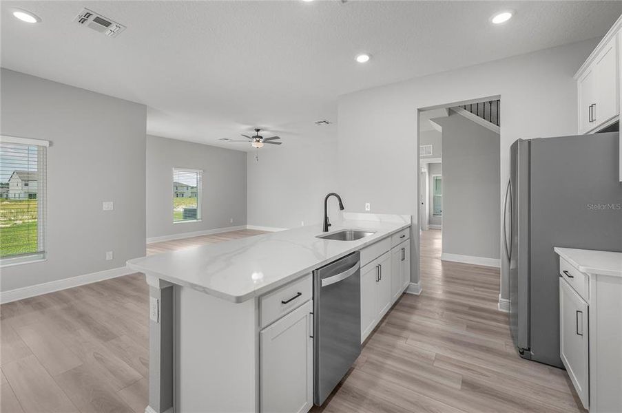 Furnished interior view inside a new home in Gum Lake Preserve, Lake Alfred (Image 10).