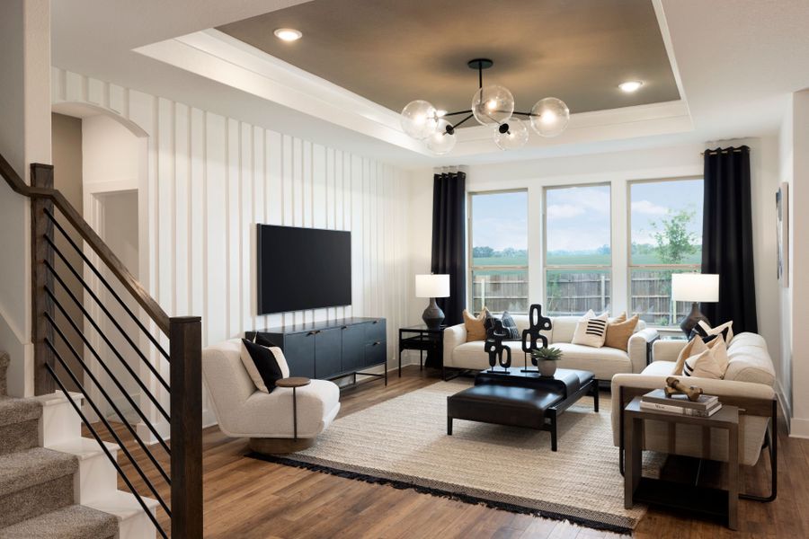 Furnished interior view inside a new home in Saddleback at Santa Rita Ranch, Liberty Hill (Image 10).