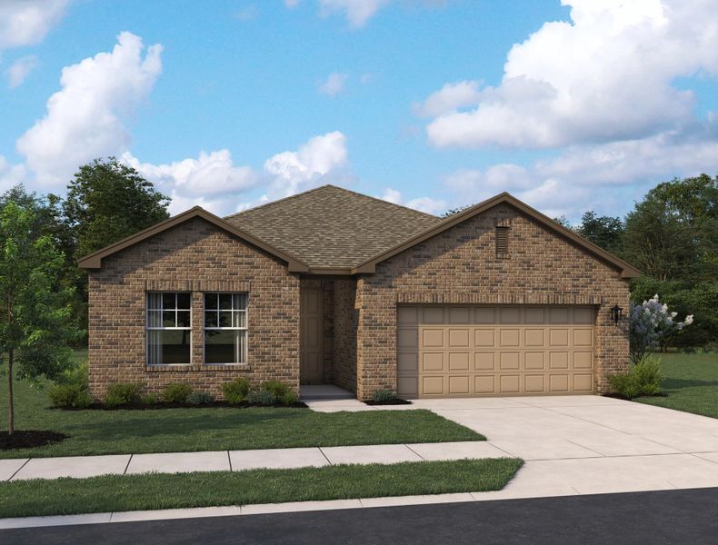 Representative exterior photo of a completed home built from the Hayes by Ashton Woods in Cordova Trails, Seguin, TX (Image 4).