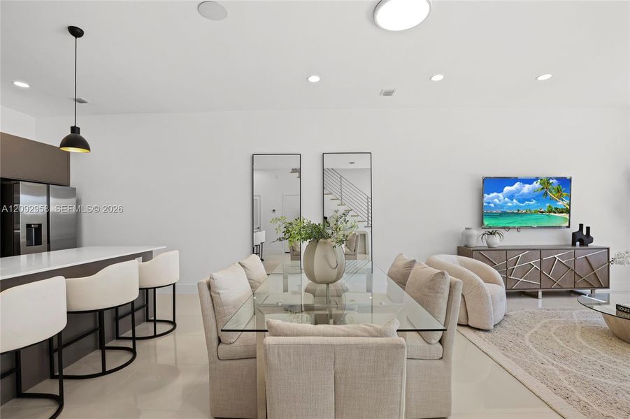 Furnished interior view inside a new home in , Fort Lauderdale (Image 7). Furnished interior view inside a new home in , Fort Lauderdale (Image 7).