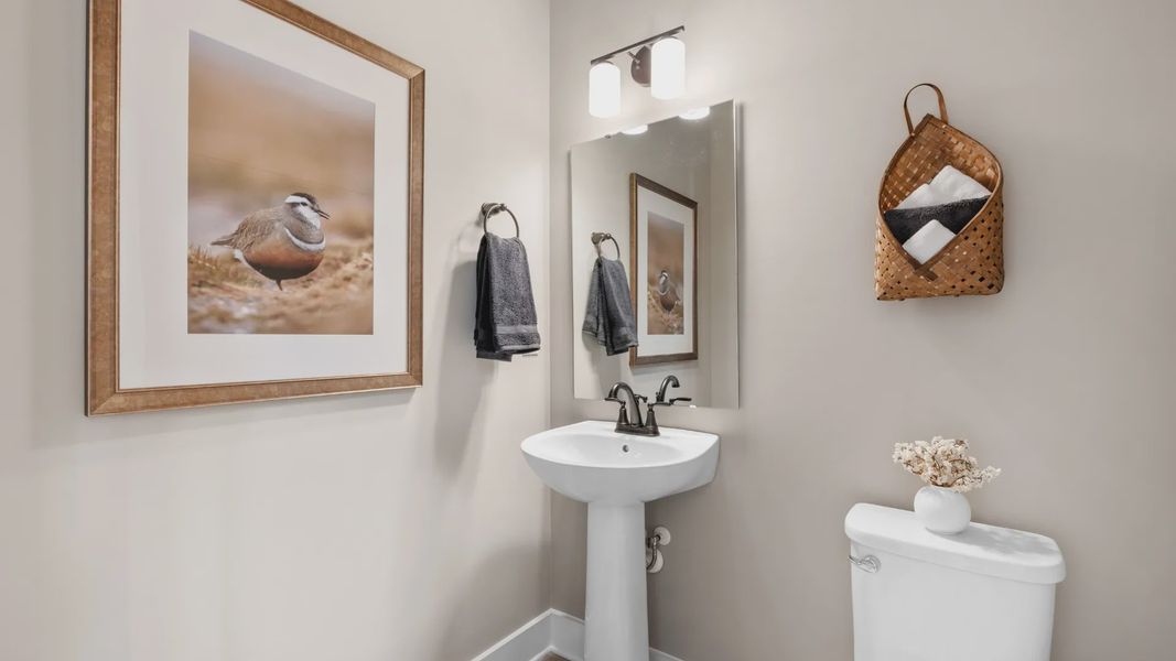 Half Bathroom of The Middleton Design by DRB Homes