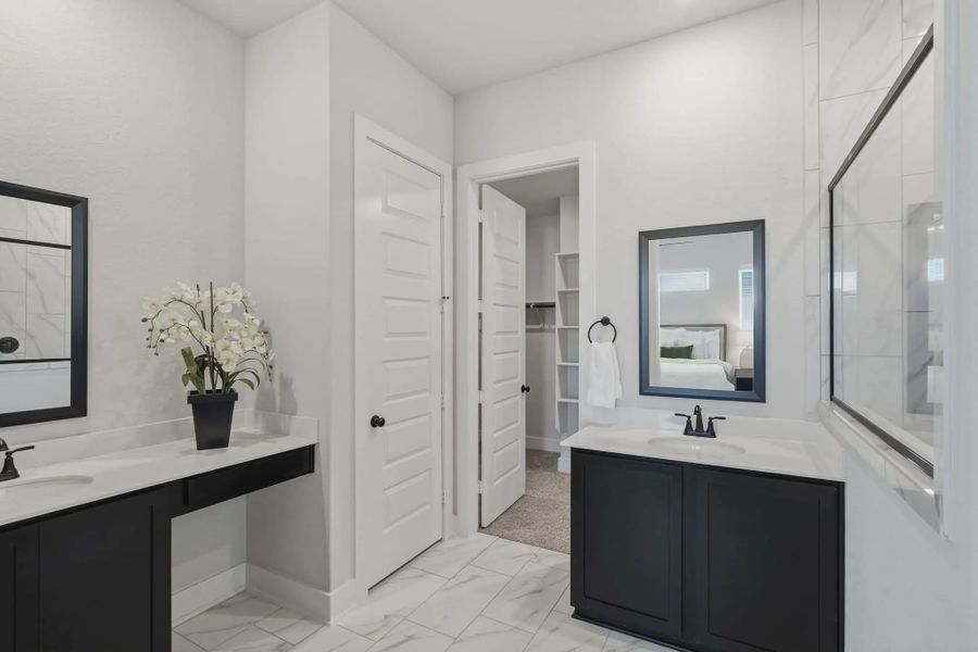 Representative furnished interior of a home built from the Lincoln by Chesmar Homes in Alsatian Oaks, Castroville (Image 9).