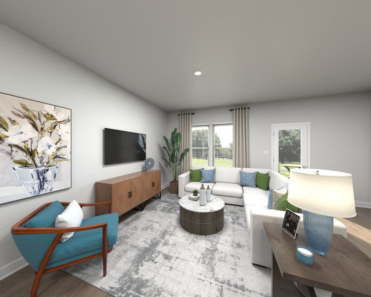 Furnished interior view inside a new home in Greystone - Parc Townhomes, Smyrna (Image 5).