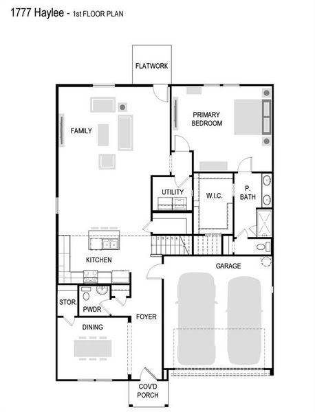 2D floor plan layout of this home in Stratton Place, Greenville, TX (Image 4).