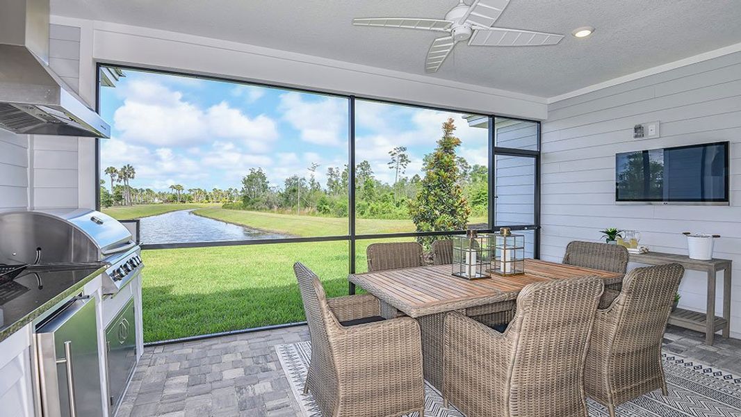 Representative furnished interior of a home built from the Sanibel by Taylor Morrison in Colbert Landings, Palm Coast (Image 22).