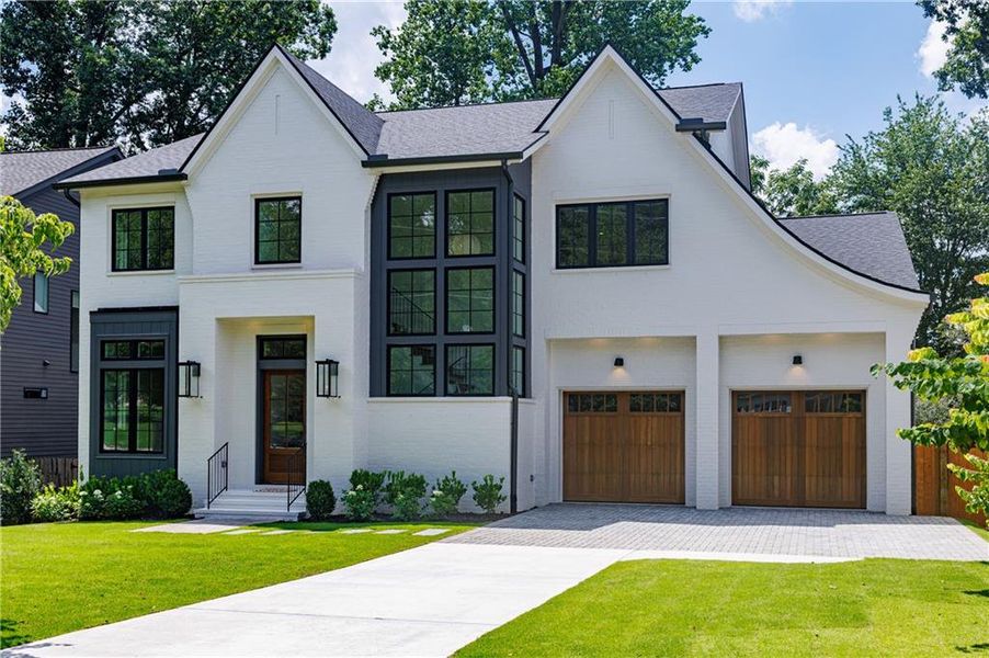 Front exterior of a new home in , Atlanta, GA, highlighting curb appeal (Image 35). Front exterior of a new home in , Atlanta, GA, highlighting curb appeal (Image 35).