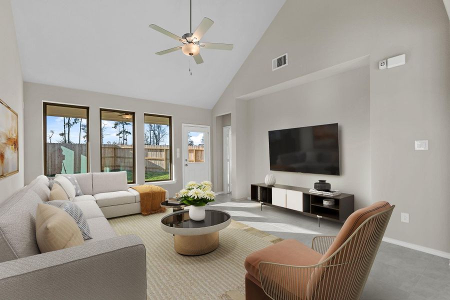 Furnished interior view inside a new home in , Spring (Image 8).