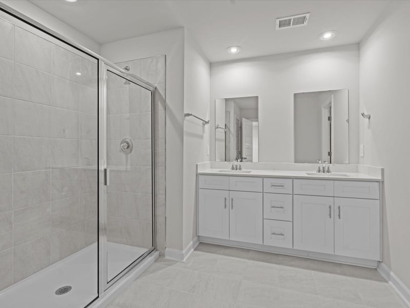 Furnished interior view inside a new home in Creek Ridge - Heritage Collection, Spartanburg (Image 5).