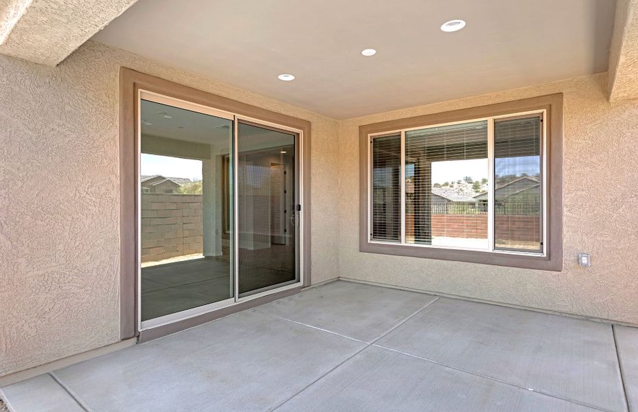 Exterior details and patio area of a home in Vistoso Canyon Estates, Oro Valley (Image 3). Exterior details and patio area of a home in Vistoso Canyon Estates, Oro Valley (Image 3).