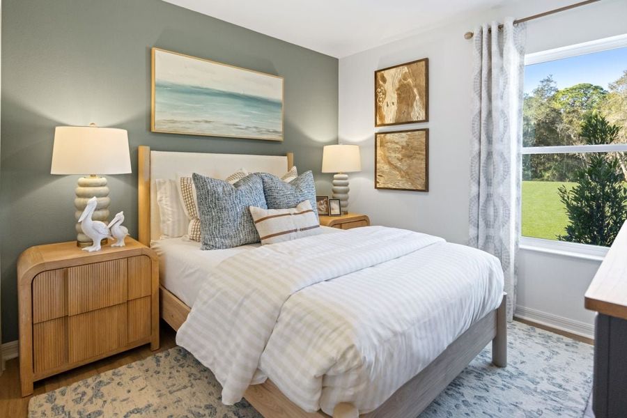 Spacious secondary bedrooms