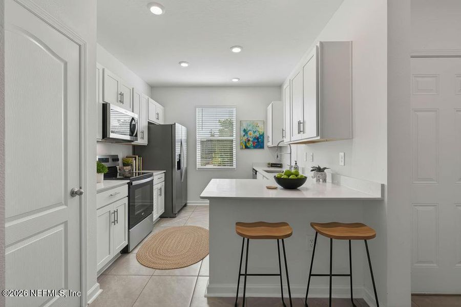 Furnished interior view inside a new home in , St. Augustine (Image 37).
