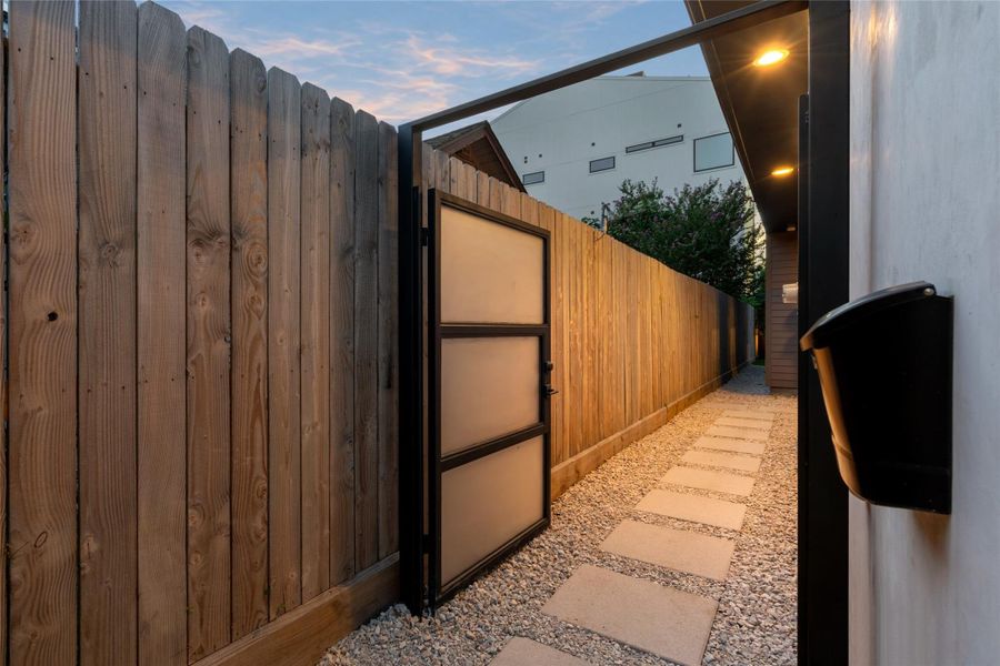 Exterior details and patio area of a home in , Houston (Image 3). Exterior details and patio area of a home in , Houston (Image 3).