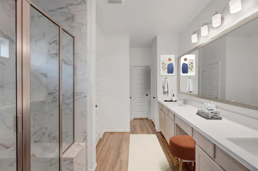 Relaxing owner's bath
