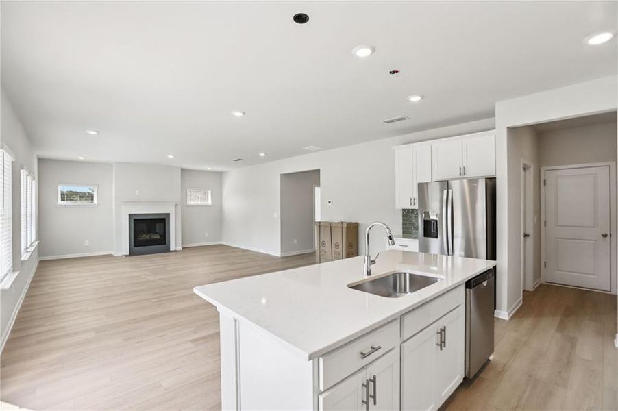 Furnished interior view inside a new home in Creekside at Oxford Park, Fairburn (Image 10). Furnished interior view inside a new home in Creekside at Oxford Park, Fairburn (Image 10).
