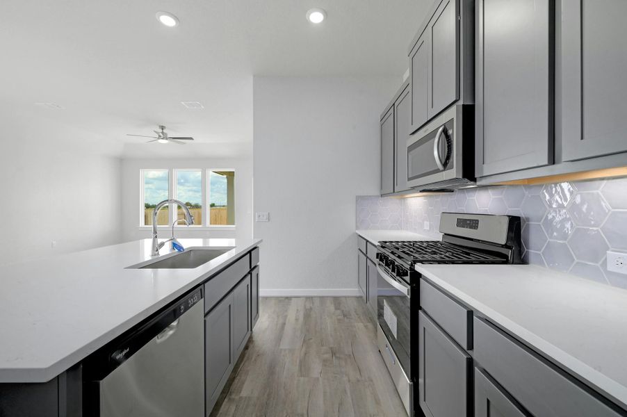 Furnished interior view inside a new home in Willowbrook, New Braunfels (Image 8). Furnished interior view inside a new home in Willowbrook, New Braunfels (Image 8).