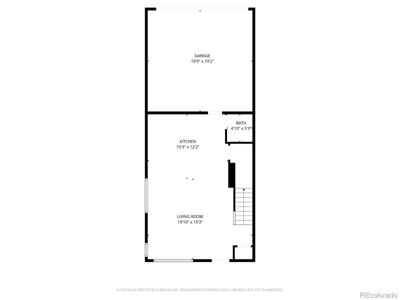 2D floor plan layout of this home in Whisper Village, Arvada, CO (Image 4).