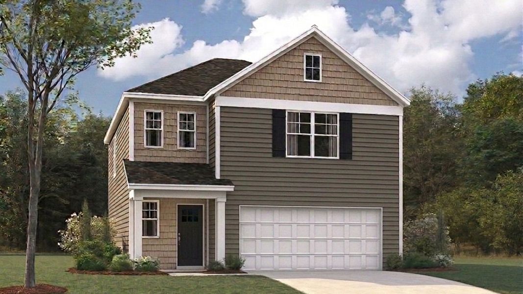 Representative exterior photo of a completed home built from the Darwin by D.R. Horton in Johnson Farms, Greeneville, TN (Image 23).