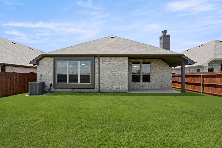 Representative exterior photo of a completed home built from the Canterbury by Impression Homes in Mercer Meadows, Royse City, TX (Image 20). Representative exterior photo of a completed home built from the Canterbury by Impression Homes in Mercer Meadows, Royse City, TX (Image 20).