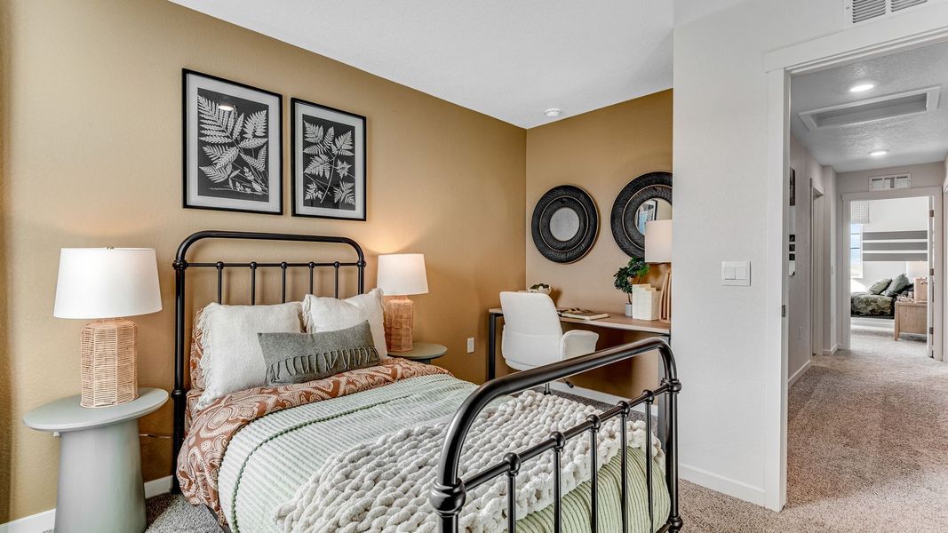 Furnished interior view inside a new home in Silver Peaks, Lochbuie (Image 22). Furnished interior view inside a new home in Silver Peaks, Lochbuie (Image 22).