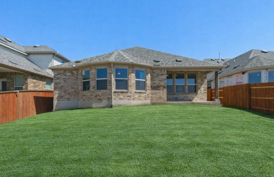 Exterior details and patio area of a home in West Cypress Hills, Spicewood (Image 3). Exterior details and patio area of a home in West Cypress Hills, Spicewood (Image 3).