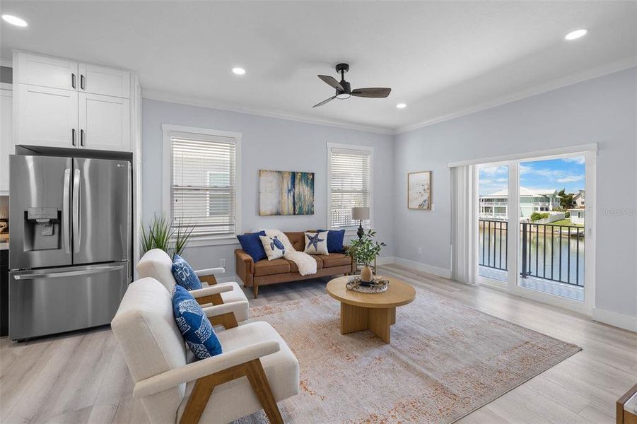 Furnished interior view inside a new home in , Hernando Beach (Image 19).