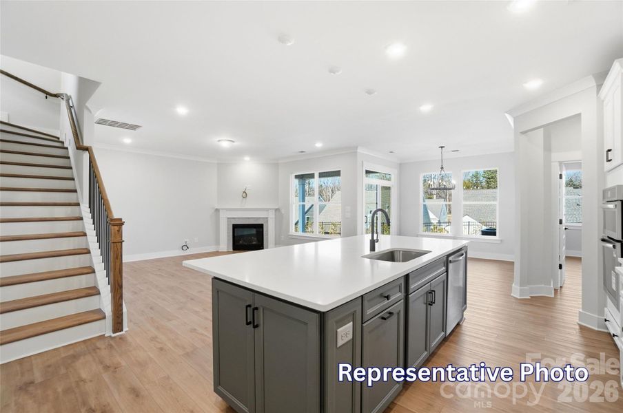 Furnished interior view inside a new home in , Sherrills Ford (Image 5).