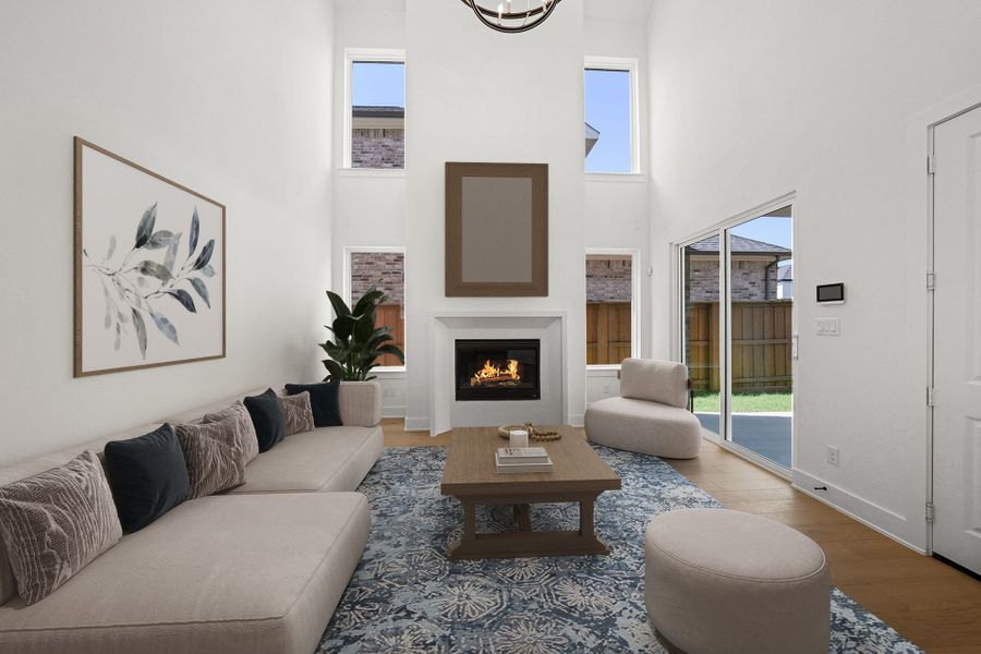 Furnished interior view inside a new home in Fields - 40' Lots, Frisco (Image 11).