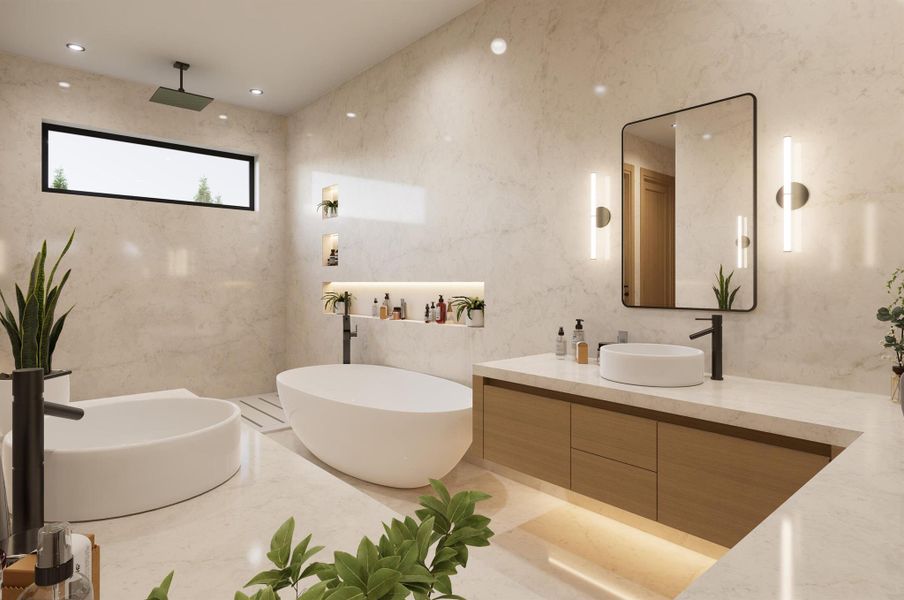 Furnished interior view inside a new home in , West Palm Beach (Image 31).