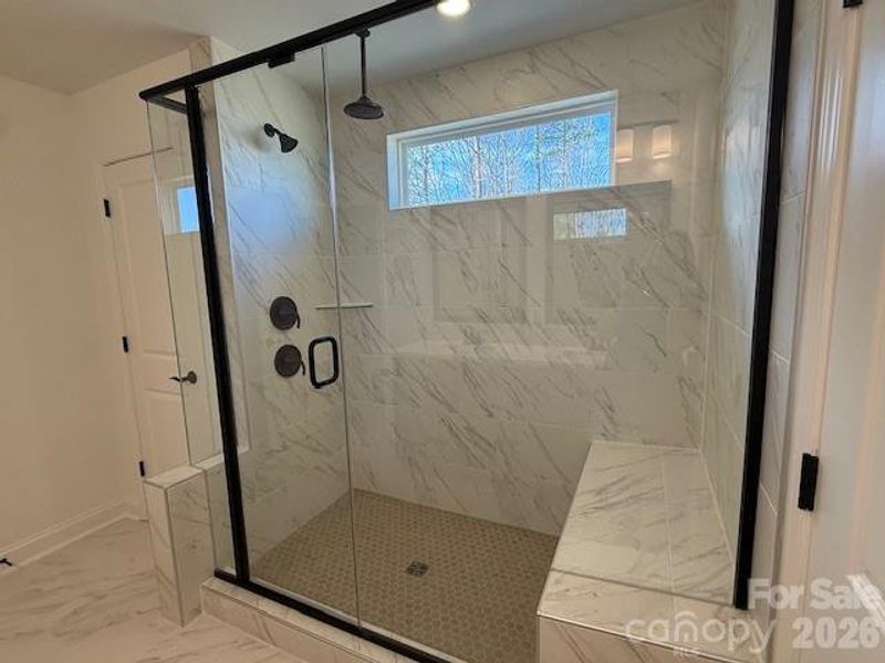 Large Owner's Walk In Shower with Rainfall Shower Head