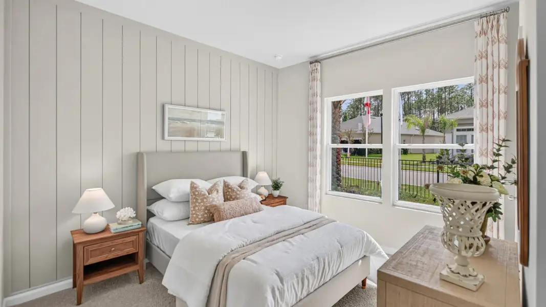 Furnished interior view inside a new home in American Village, Palm Coast (Image 17).