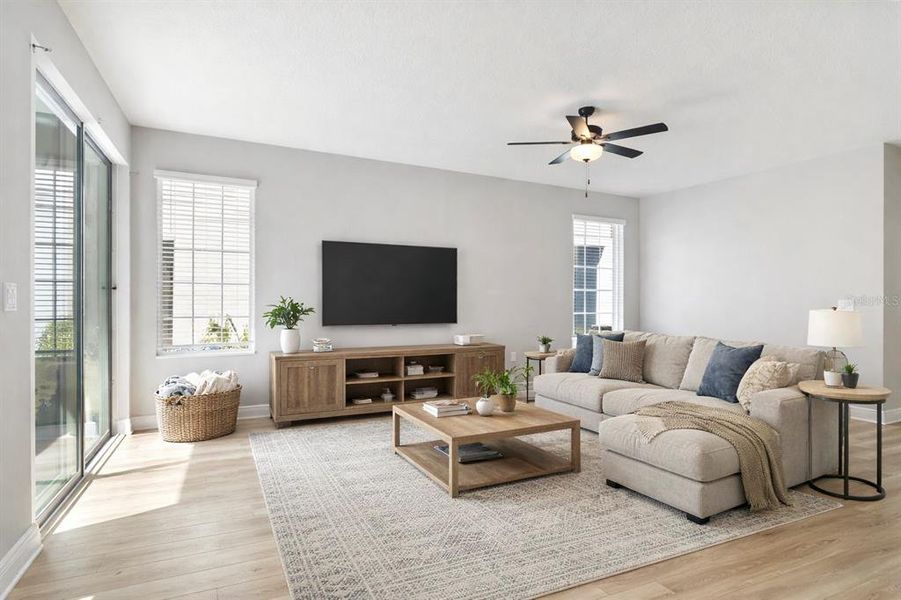Furnished interior view inside a new home in Reunion Village, Kissimmee (Image 14).