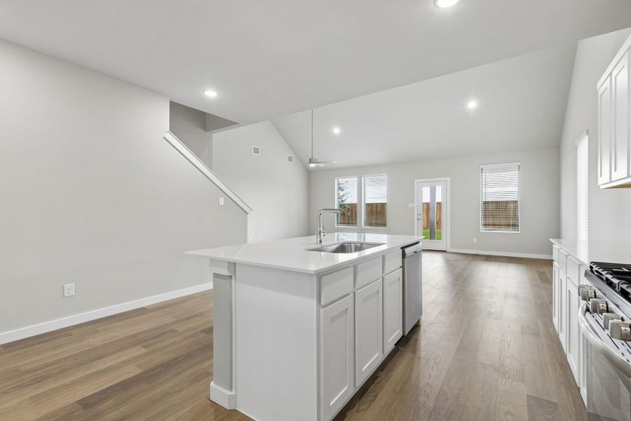 Open Floor Plan in the Winters home plan by Trophy Signature Homes – REPRESENTATIVE PHOTO